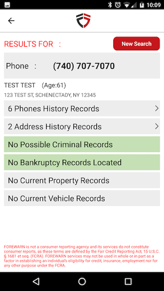 Forewarn Safety App